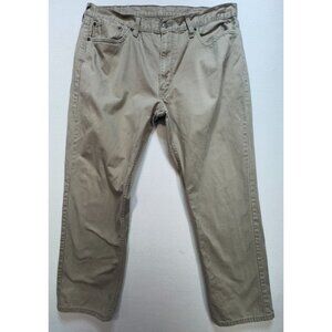 Levi's 559 Men's Straight Fit Jeans Stretch Size 40x32 Tan Preppy Casual Denim